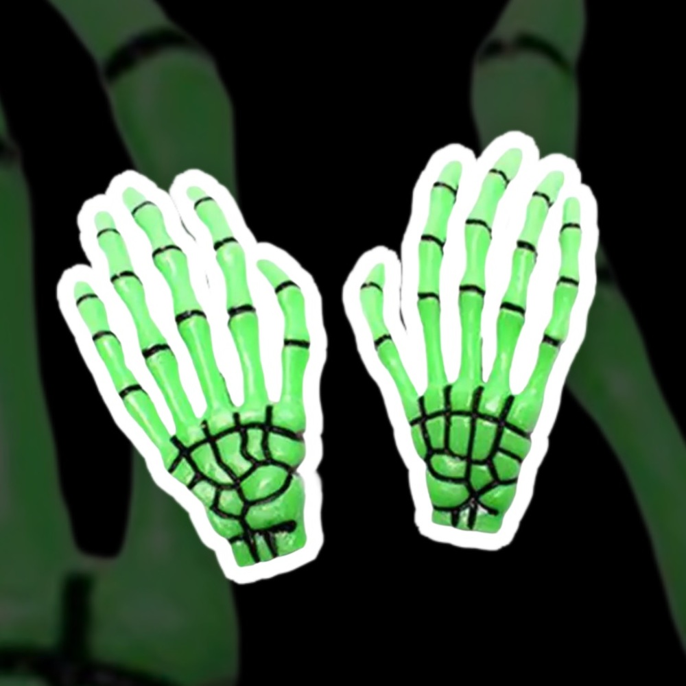 Large Skeleton Hand Hair Clips